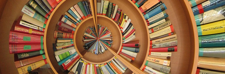 uma biblioteca como imagem ilustrativa da página de regime do preço fixo do livro