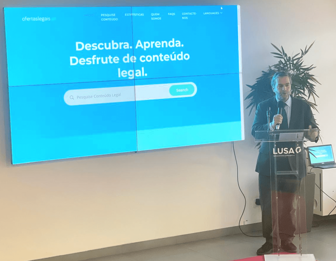 Inspetor Geral da IGAC no lançamento da plataforma OfertasLegais.pt