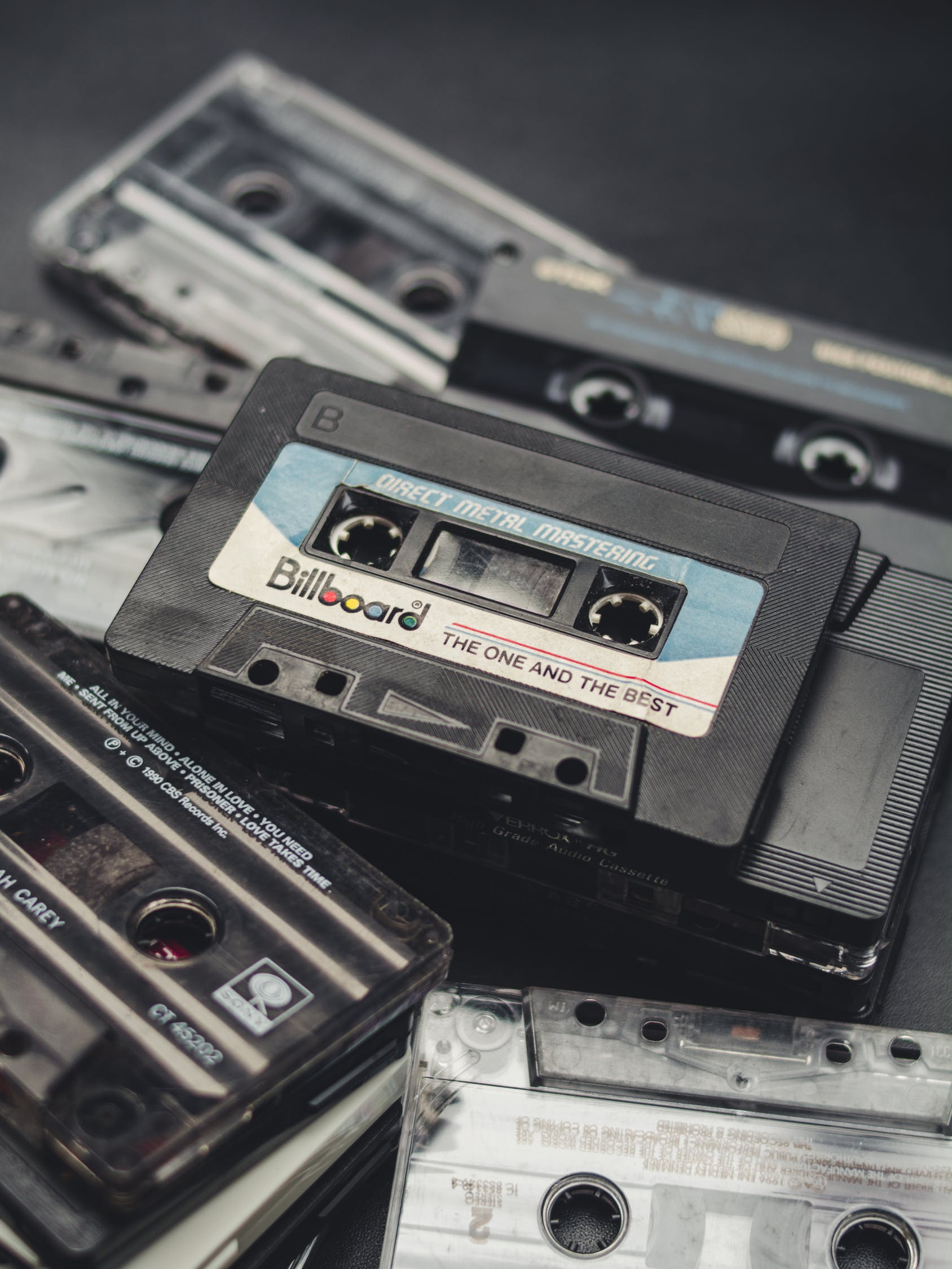 Fotografia de cassetes de musica
