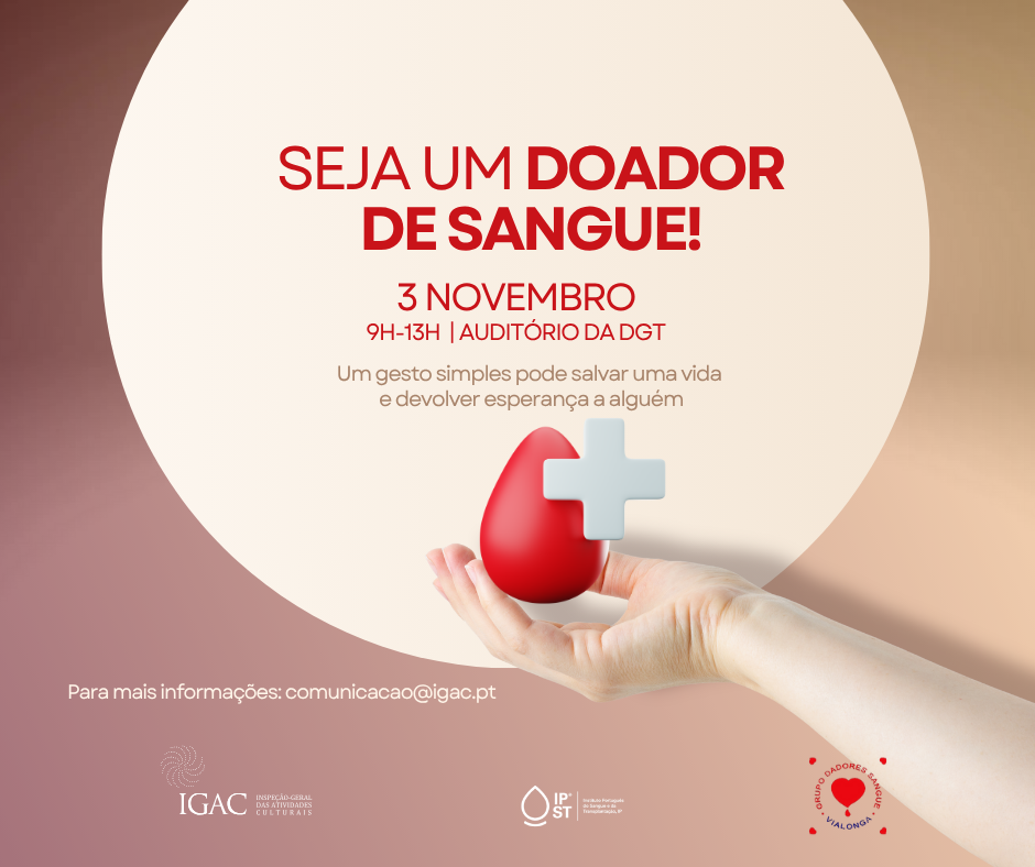 imagem do cartaz com a data de 3 novembro, entre as 9h e as 13h
